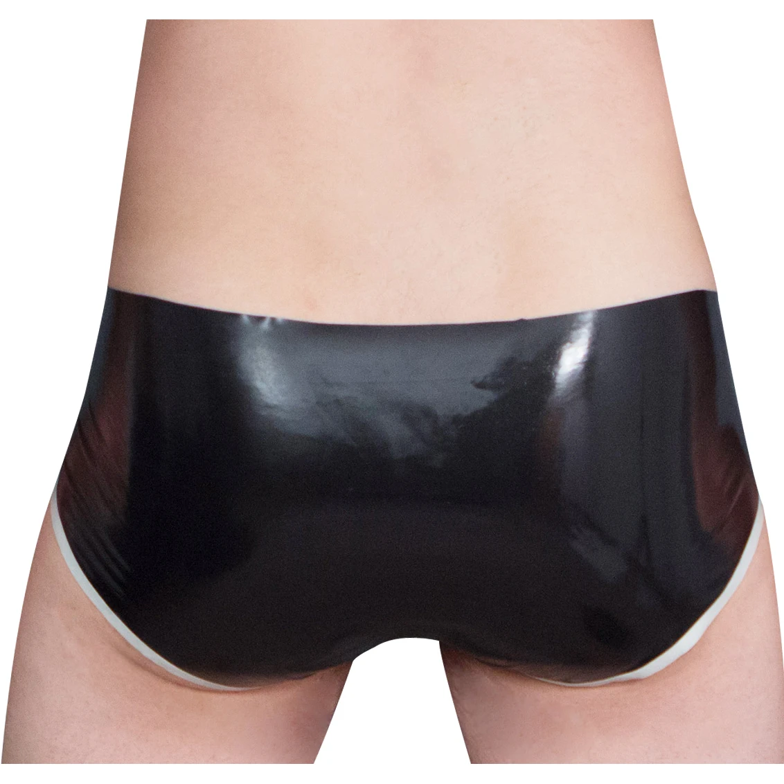 Party Latex Briefs With Stripe - Boyshort Underwear 评论和价格