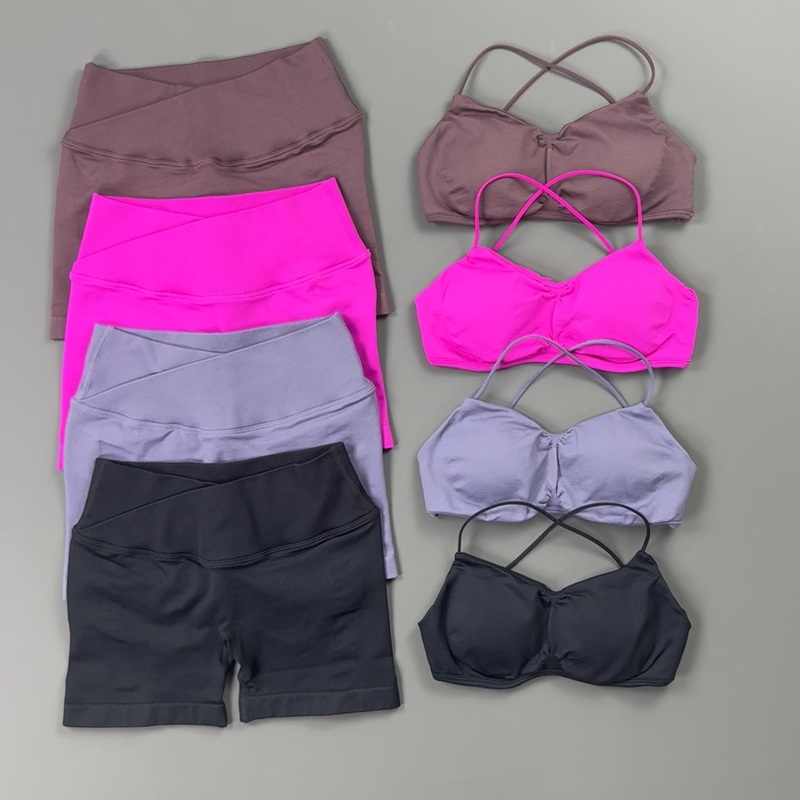 2 Pieces Sports Set Women Thin - Sports Bra High Impact 评论和价格